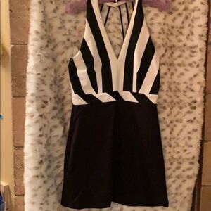 Black and white dress